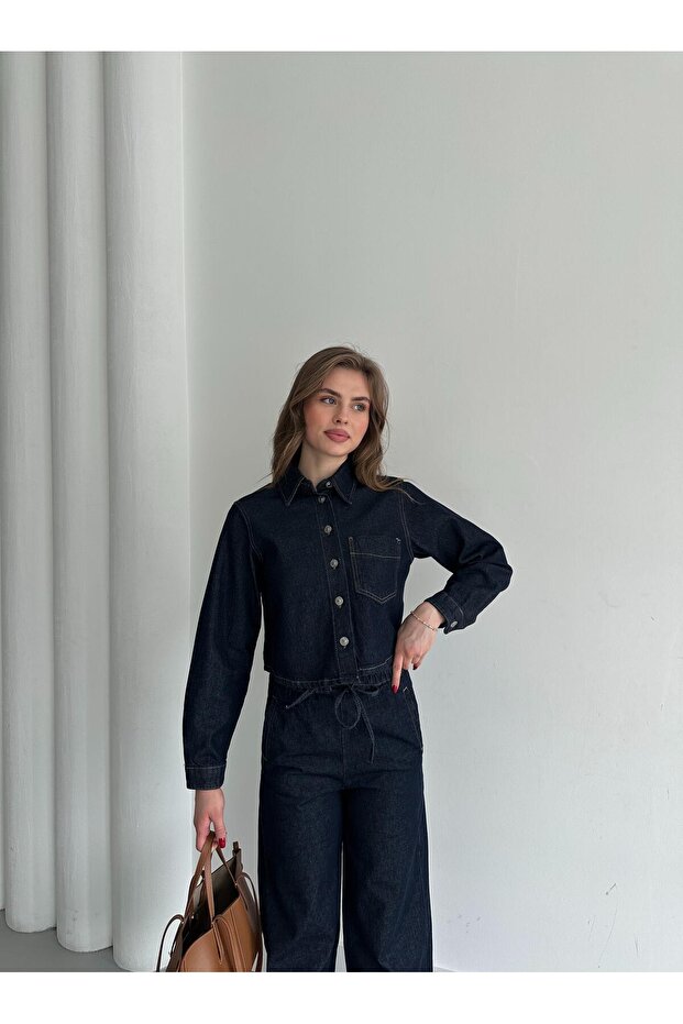 Jeans-Set mit elastischem Bund - 7