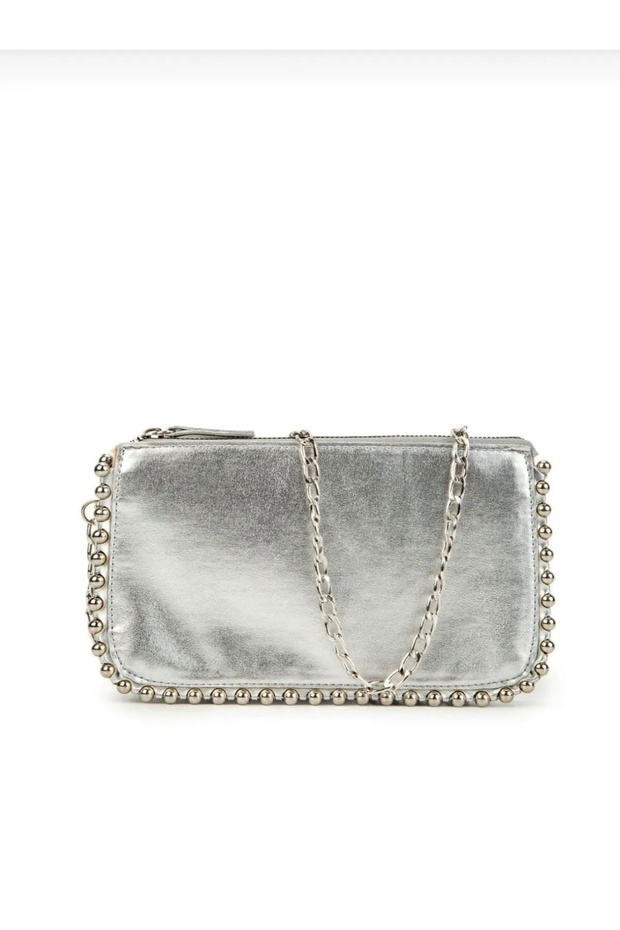 Stores Women's Studded Cross Chain Strap Wallet Bag