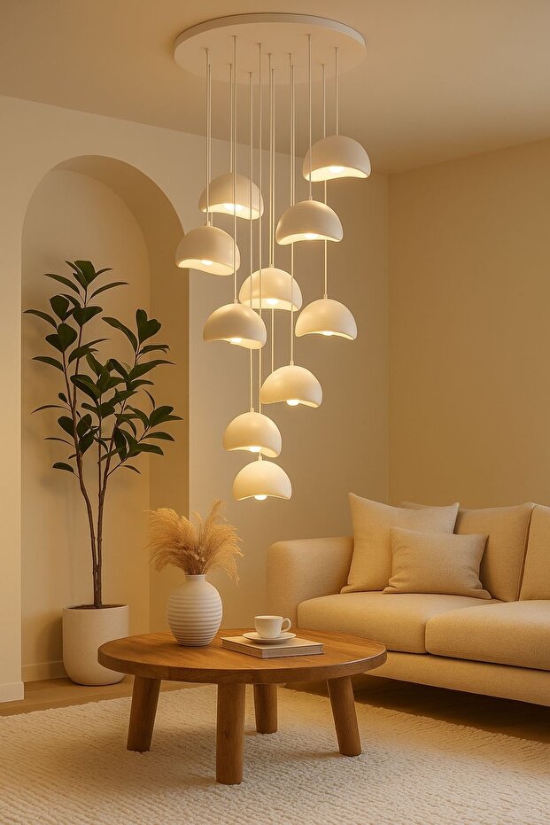 10 Lu beton avize sarkıt avize 20 cm - 1