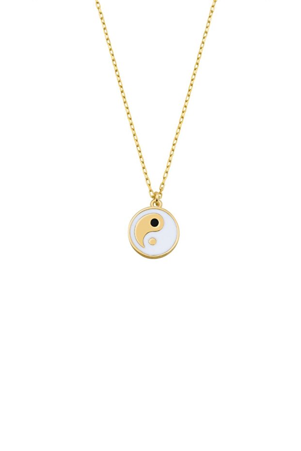 Yin Yang Gümüş Kolye - 1