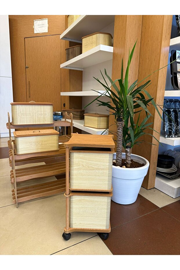 Ahşap Patates Soğanlık - 2