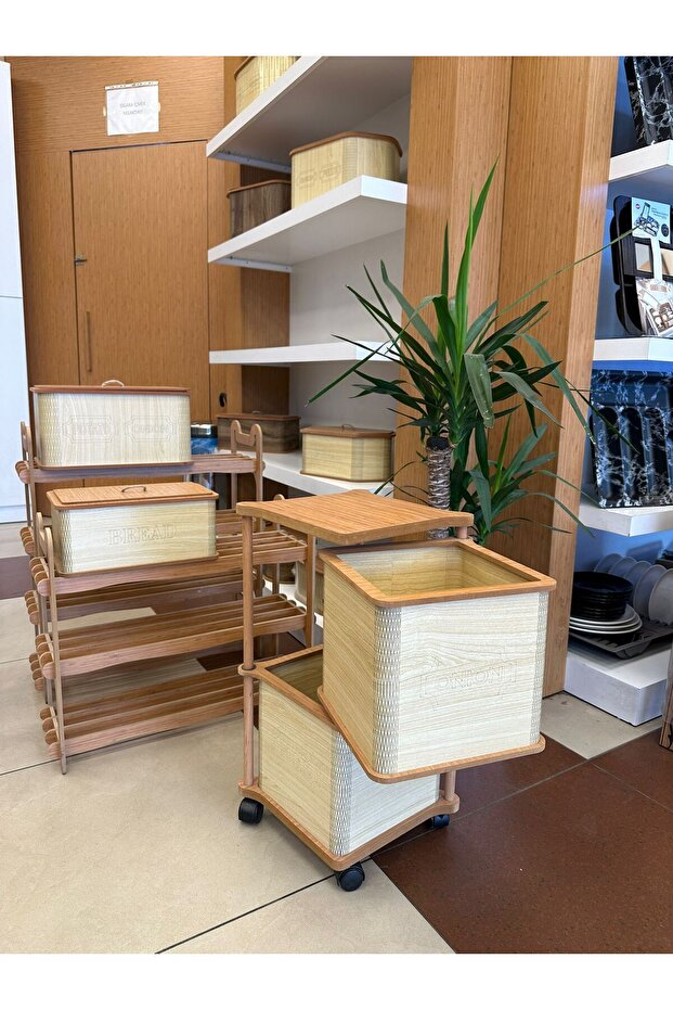 Ahşap Patates Soğanlık - 3