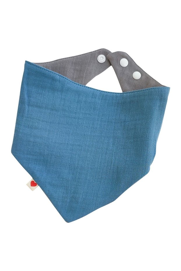Double Layer Muslin Baby Bib Reversible Drool Scarf 1-3 Years Old