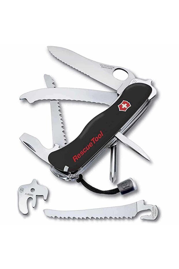 ​Victorinox 0.8623.MWN.3 RescueTool Siyah Hayat Kurtarma Çakısı - 3