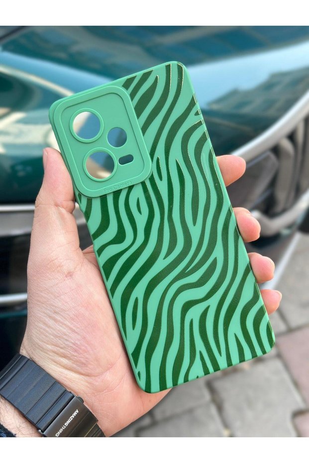 Xiaomi Redmi Note 12 Pro 5g - حافظة حمار وحشي من السيليكون الناعم مع حماية للكاميرا بنمط الحمار الوحشي277