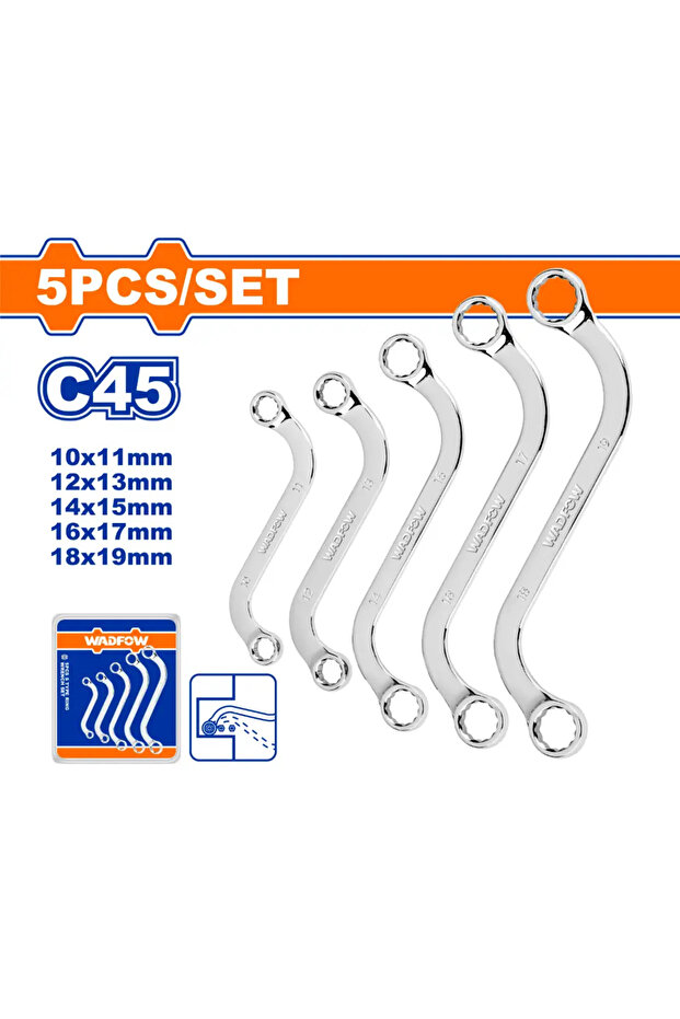 طقم مفاتيح مختومة 5 قطع (8–22مم) – WFR4405