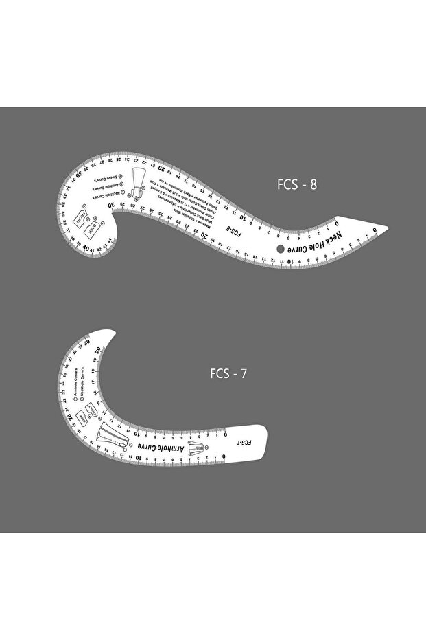 Patchwork Kırkyama Cetveli Akrilik 7 Parça Set - 7