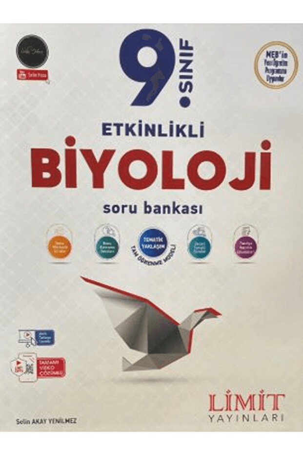 9. Sınıf Biyoloji Etkinlikli Soru Bankası / Selin Akay Yenilmez / Limit Yayınları / 9786052757543 - 1