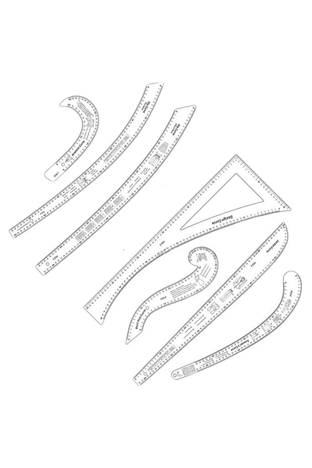 Patchwork Kırkyama Cetveli Akrilik 7 Parça Set - 3