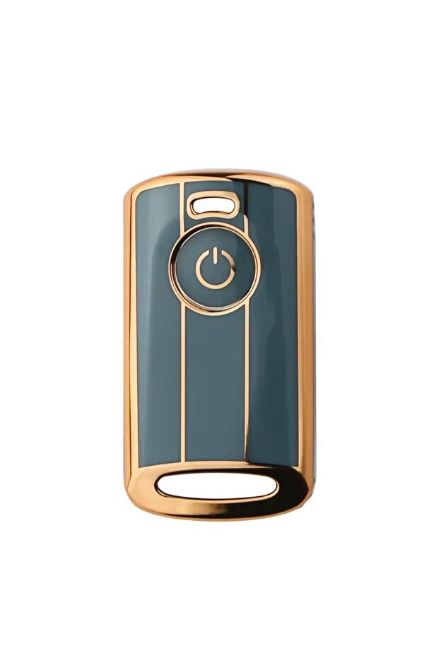 Yamaha New Case 2021-22-23 Model Xmax 250 400 Tech Max Tricity Key Case Cover Grey-Gold
