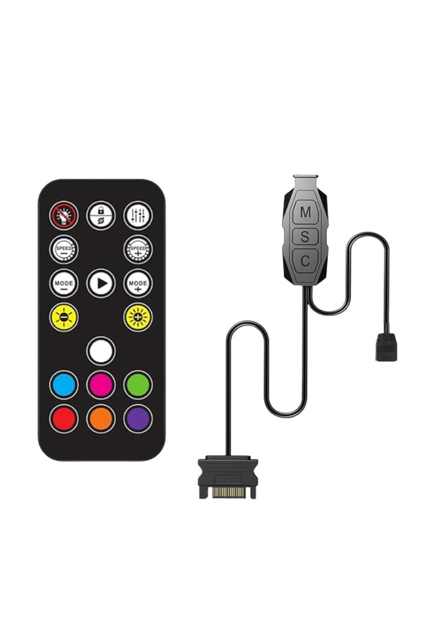 مجموعة مراوح هيكل الكمبيوتر SFM4 ARGB&PWM MAGNATIC CONNECT 4 مراوح باللون الأبيض - 4