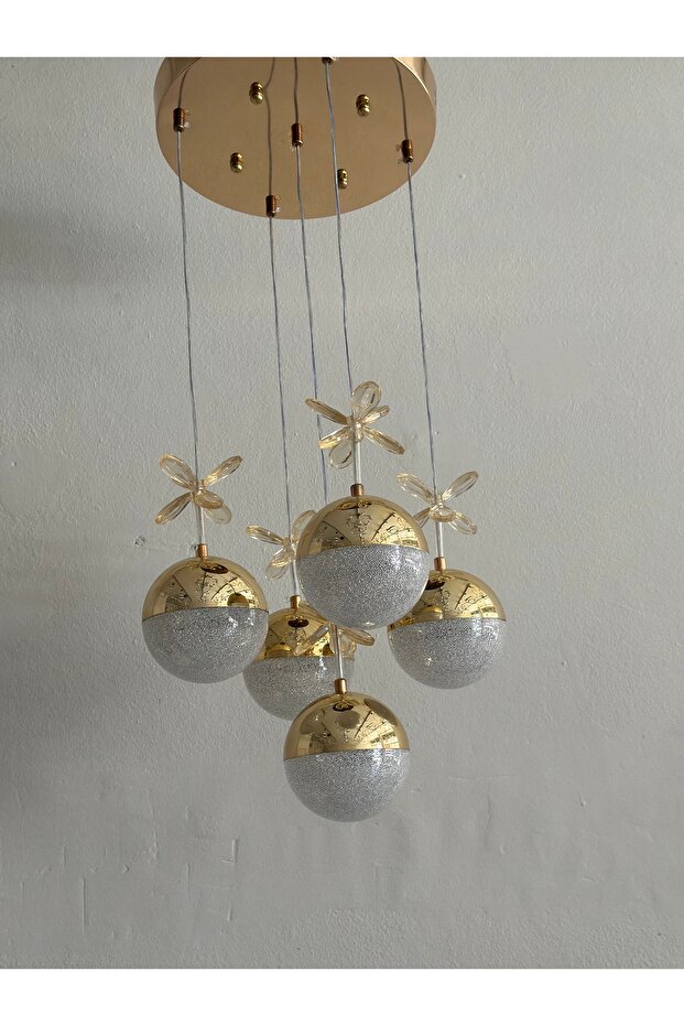LAMİRA AYDINLATMA 5 TOLU LED AVİZE MODELİMİZ - 2