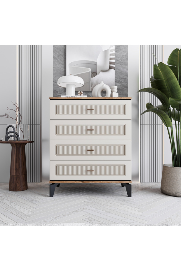 Libra 4 Çekmeceli Şifonyer %100 MDF - 1