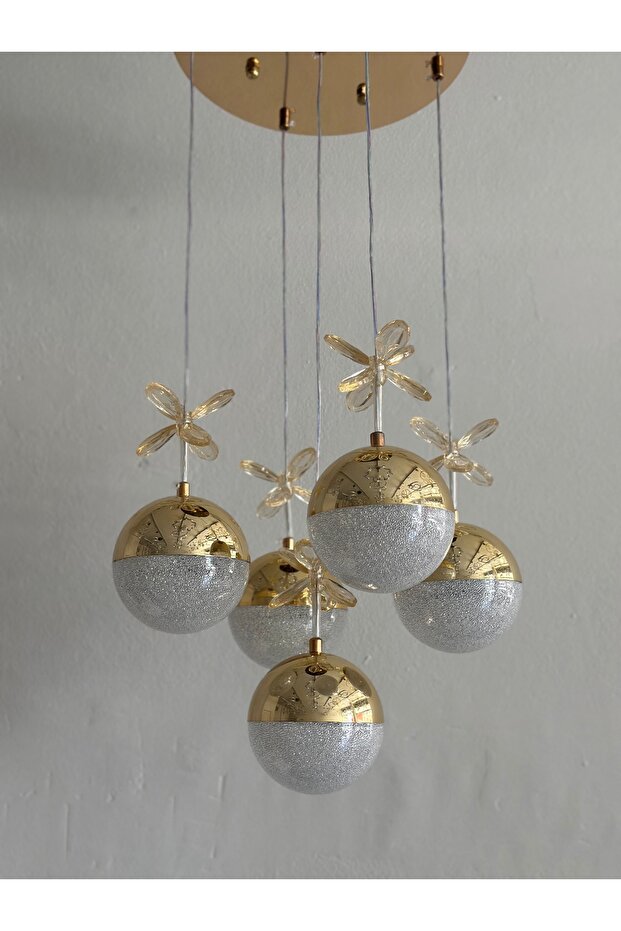 LAMİRA AYDINLATMA 5 TOLU LED AVİZE MODELİMİZ - 1