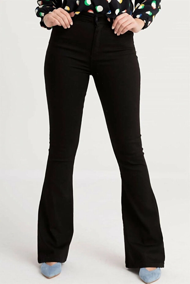 Pull Women's High Waist Lycra Flared Jeans