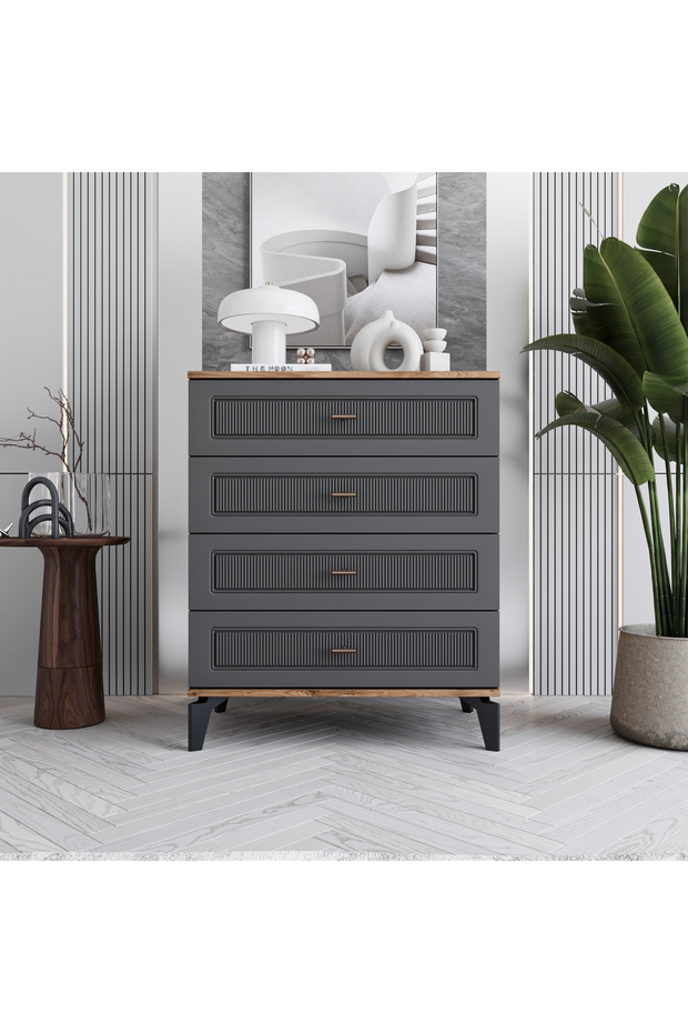 Libra 4 Çekmeceli Şifonyer %100 MDF - 1