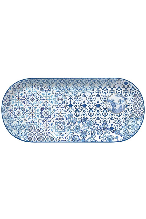 Easy life porcelain oval serving plate 33.5cm x 15cm