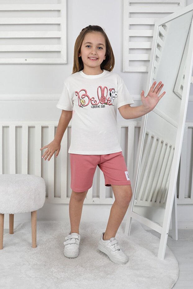 Belle Print Girl's Shorts Set