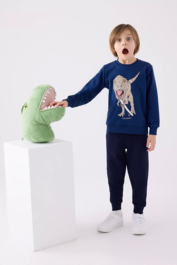 بدلة رياضية للأولاد - نيلي غامق - 7