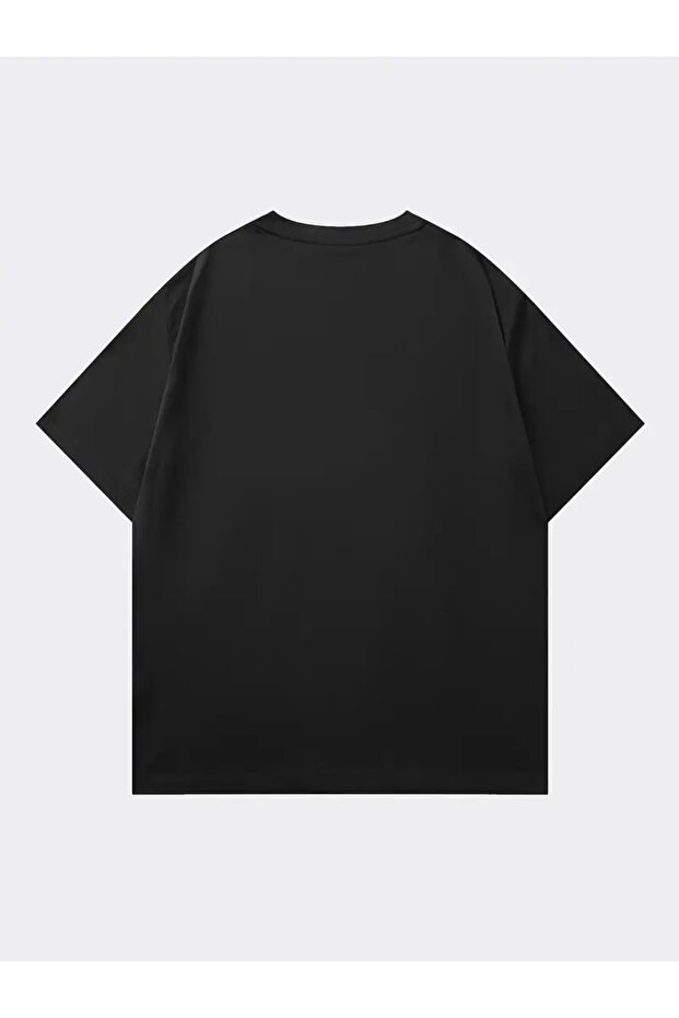 UNISEX TRICOU BASIC OVERSIZE CU GULER ROTUND - 2