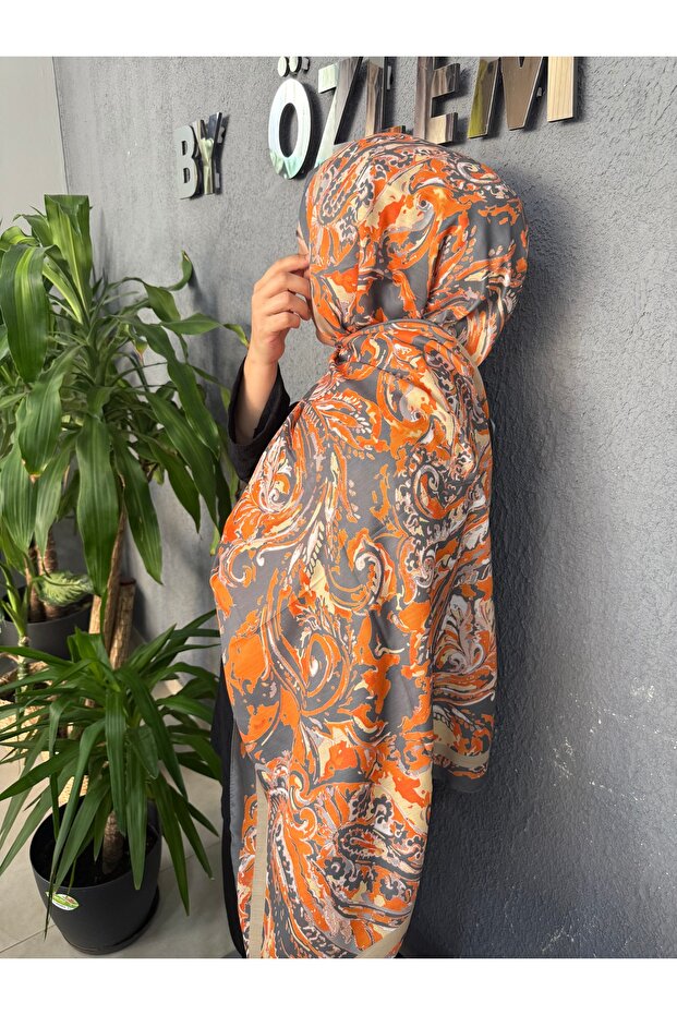 برتقالي بنمط صيفي - 1