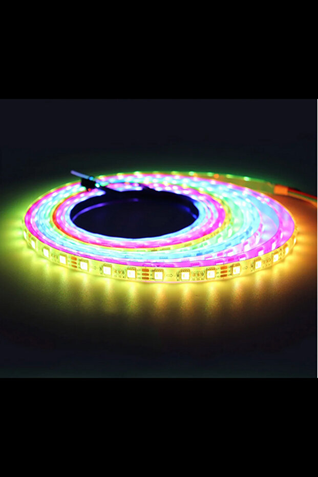 12 Volt Adreslenebilir ARGB Pixel Şerit Led WS2811 Metrede 60 Led IP20 (1 M) - 2