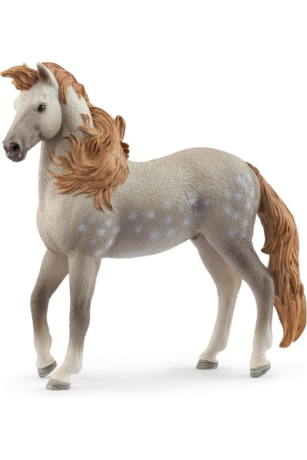 14895 Andalusian Stallion Figurine – Realistic Spanish Dressage Model for Kids (Ages 5–12)