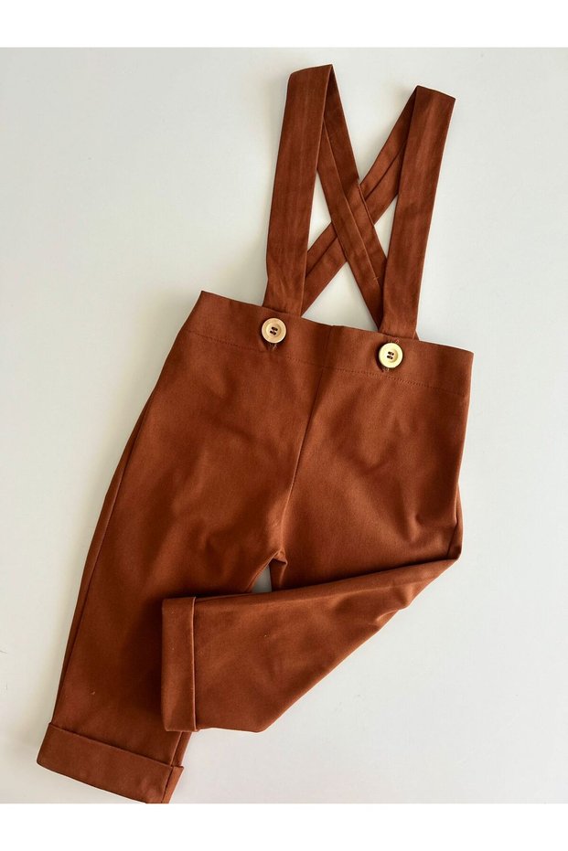 Il Mio Bambino Handmade 100% Cotton Baby Salopet - Color Options Available - Buttoned Romper with Straps