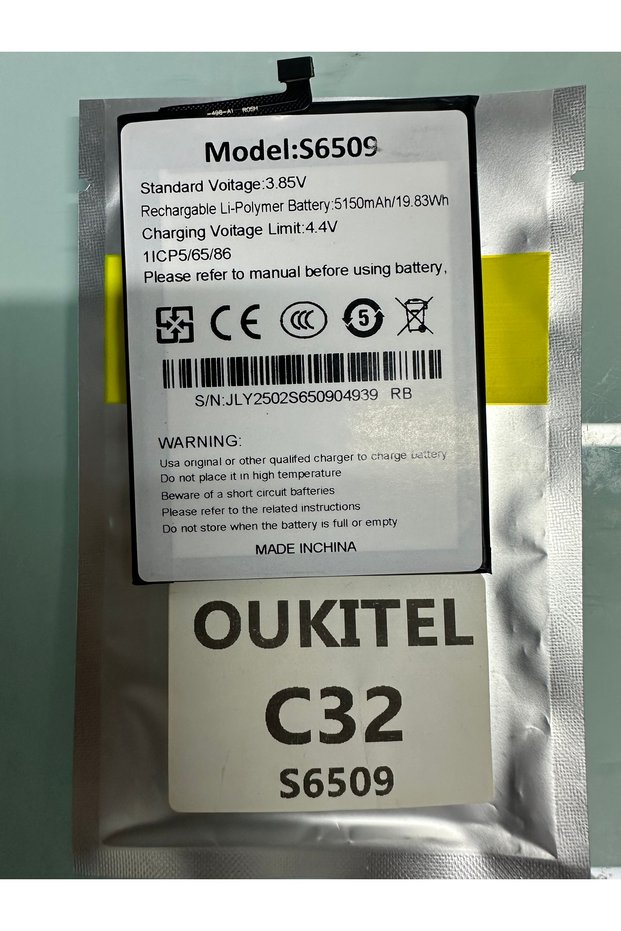 Oukitel C32 ( S6509) Batarya Pil