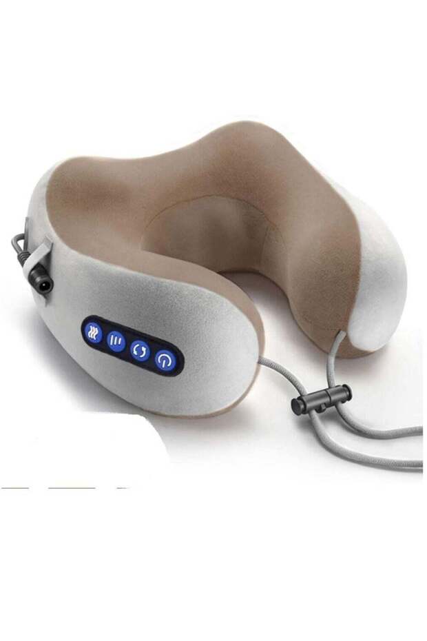 Electric Travel Neck Massage Pillow U Shaped Memory Foam Kneading Vibration Neck Head Support Pillo