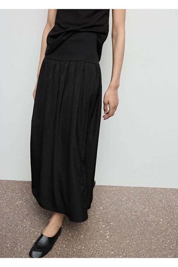 Pileli evaze etek - 1