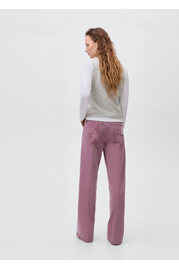 İşlemeli triko yelek - 4