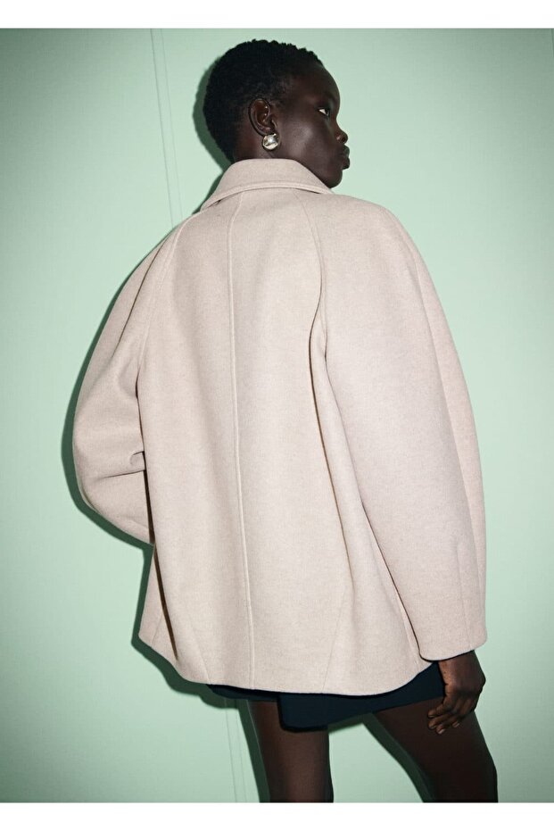 Klapalı kısa palto - 4