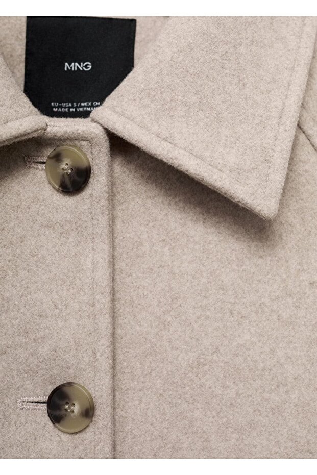 Klapalı kısa palto - 5