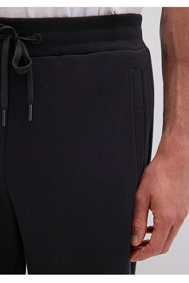 normal bel , slim straight lastikli paça basic eşofman altı - 4