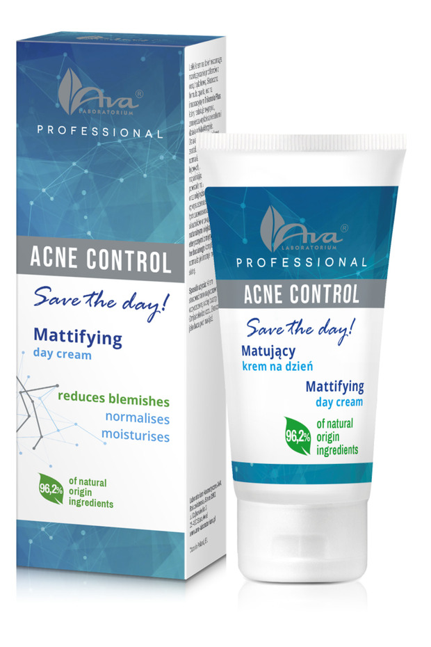 Ava Professional Anti Acne Control Day Cream 50ml |   Controls Shine and Oil |   Daily Moisturizer That Tightens Pores - 1