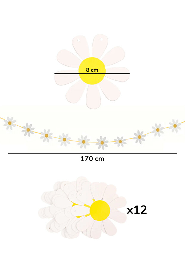 Daisy Patterned Decorative Ornament - 4