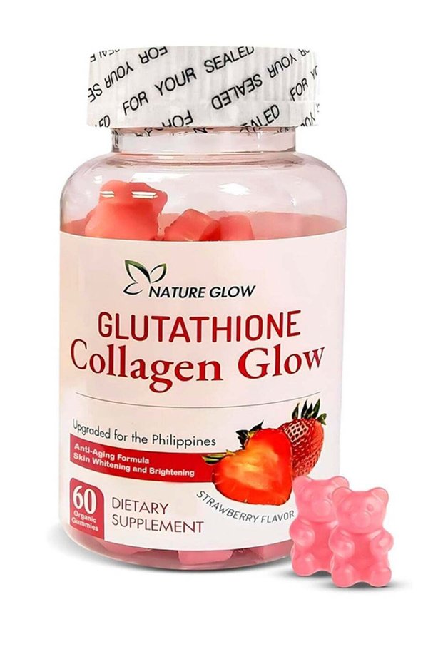Nature Collagen Glow Anti Aging Skin Whitening Vitamins Strawberry Flavor
