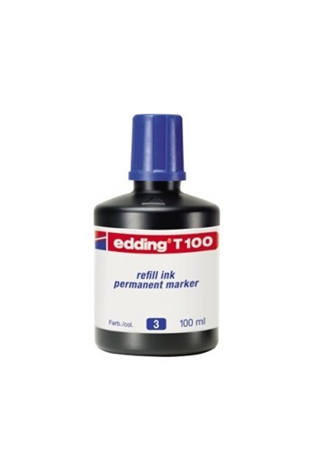 T100 Permanent Blue Ink 100 ml - 1