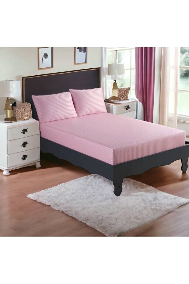 Double Satin Bed Sheet Set - 1