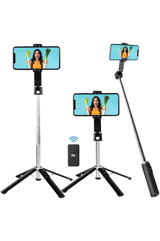Selfie Stick Tripod 40" Extendable, Phone Tripod with Bluetooth Remote Shutter