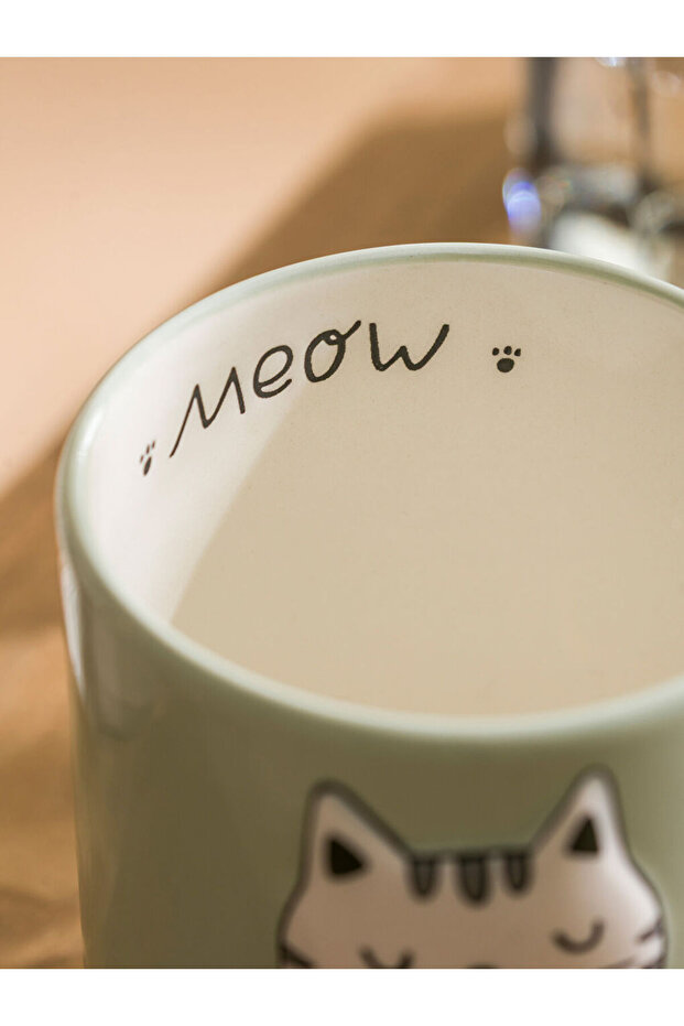 Create Your Style with Uzg Store |   Cat Printed Ceramic Mug 490 ml - 3