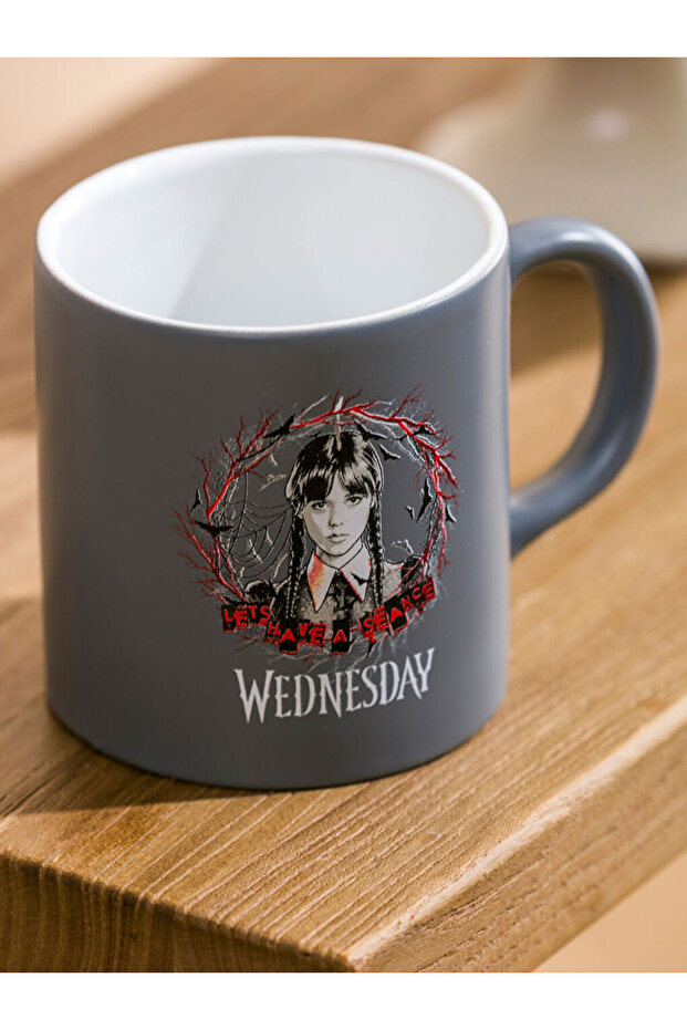 Create Your Style with Uzg Store |   Wednesday Printed Porcelain Mug 320 ml - 3