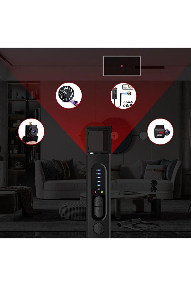 أجهزة كشف الكاميرات الخفية للسفر، جهاز كشف كاميرات مُحسّن لعام ٢٠٢٤، كاشف حشرات خفية وكاميرات تجسس - 7