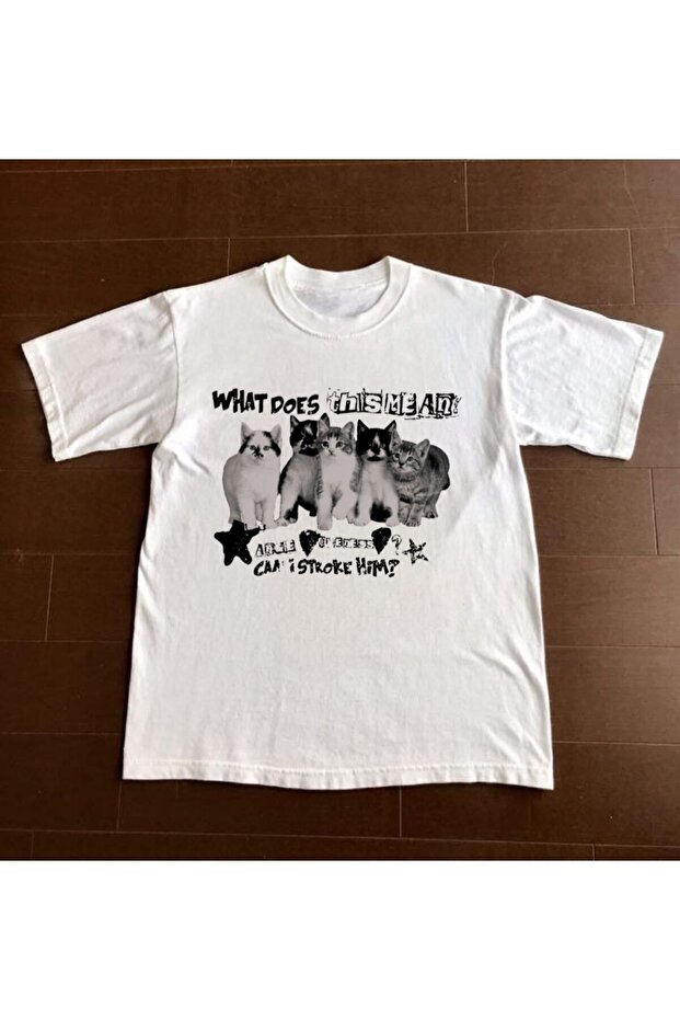 White Unisex Oversize Dtf Printed