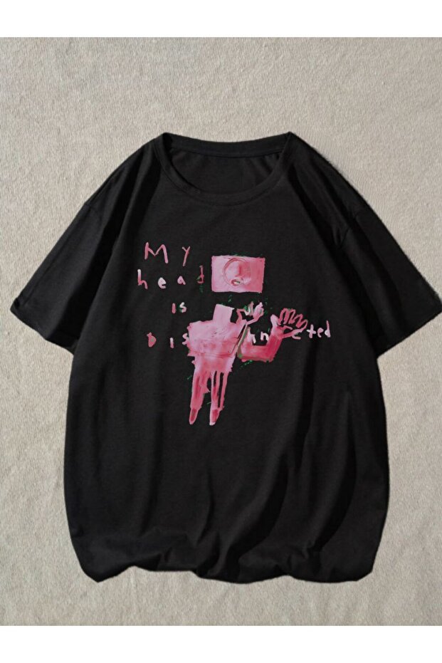 أسود للجنسين مقاس كبير Dtf - 1