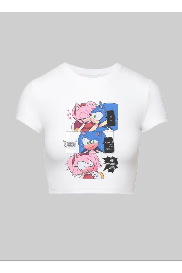 White White Betty Boop Printed Pinterest Y2K Crop Top Baby Tee Lycra Tight