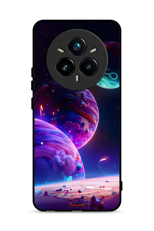 غطاء حماية لجهاز Realme 14 Pro Plus 5G بنقشة كوكبية