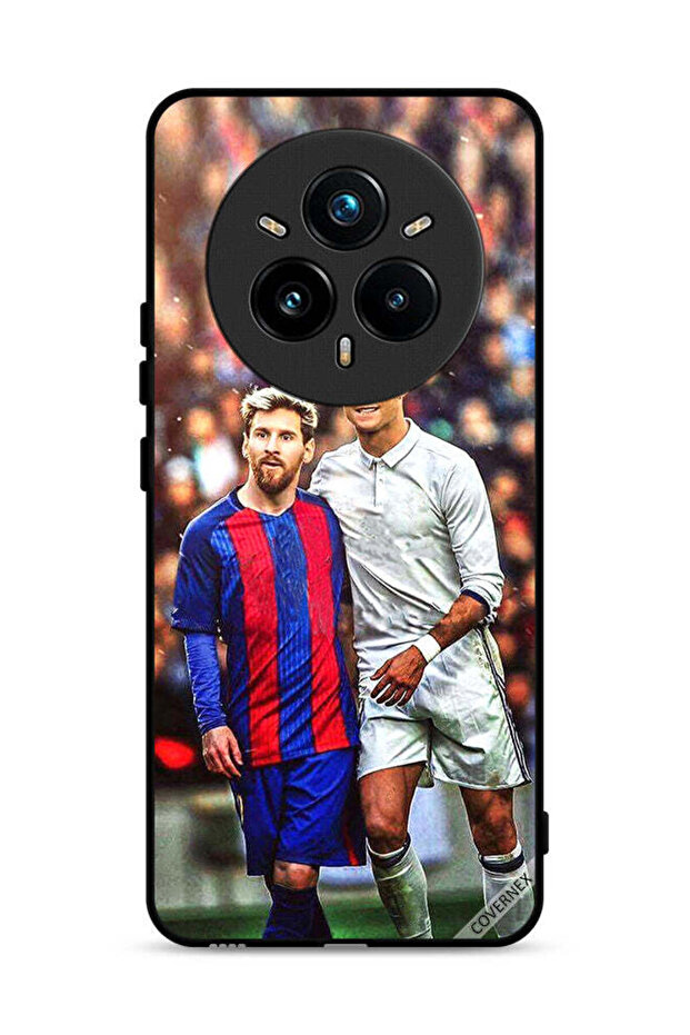غطاء حماية لهاتف Realme 14 Pro Plus 5G ميسي ورونالدو