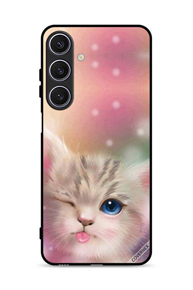 غطاء حماية لهاتف Samsung Galaxy A17 بتصميم قطة لطيفة